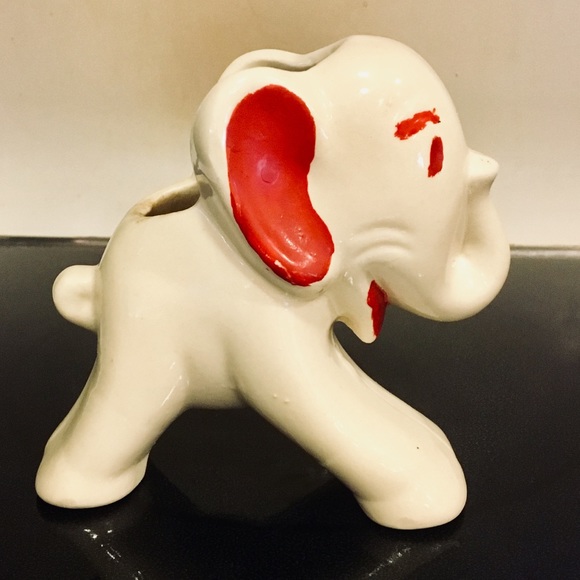 ‼️SOLD‼️Vint Hull “Stretch Elephant” PlanterVase🔴 - Picture 2 of 8